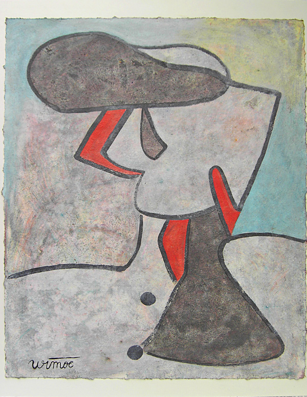 Dame mit Hut/Hommage an Picasso